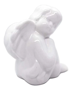 Figura Decorativa De Ángel Con Alas De Querubín De Porcelana en internet