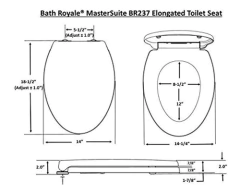 Imagen de Bath Royale Mastersuite Asiento De Inodoro Con Tapa, Blanco