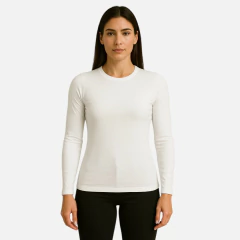 Blusa Térmica FEMININA Gola Redonda Manga Longa UV 50 - comprar online