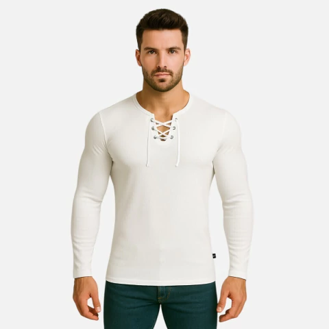 Camisa Masculina Bata Slim Fit Manga Longa - comprar online