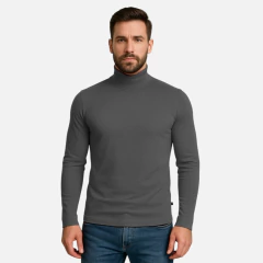 Blusa Gola Alta Rolê Manga Longa - Moda Atemporal