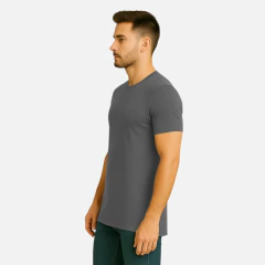 Camiseta Longline Oversized Barra Quadrada - Moda Atemporal