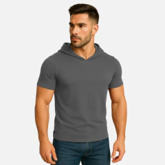 Camiseta Gola Redonda Capuz Manga Curta na internet