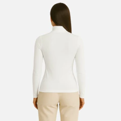 Blusa Gola Alta Feminina Slim Manga Longa - loja online