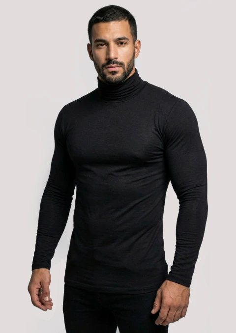 Camiseta Gola Alta Rolê Manga Longa