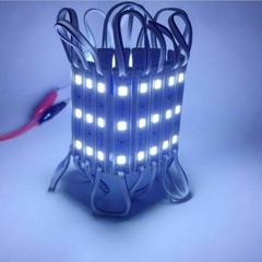 Módulo Resinado Led SMD 5054 c/ 3 led 12v 0,72w IP65 Branco Frio 6500K