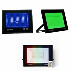 Refletor Led SMD 200w Azul ou Verde ou Rgb
