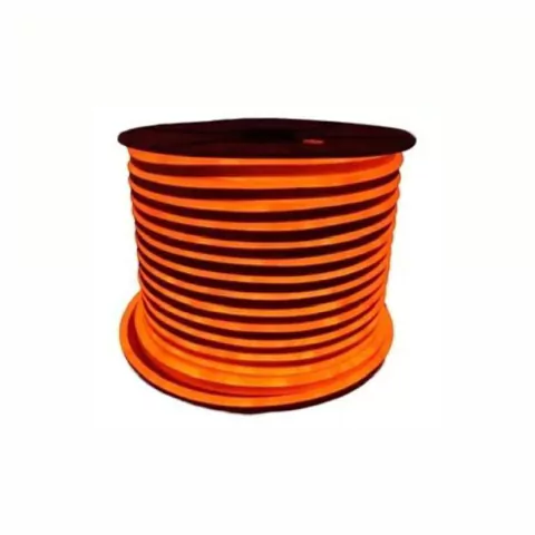 Mangueira Led Neon IP67 110v ou 220v Laranja 100m + 5 Conector
