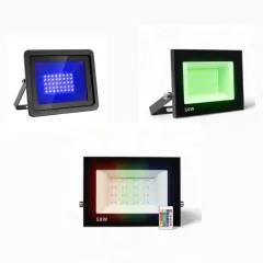 Refletor Led SMD 50w Azul ou Verde Ou Rgb