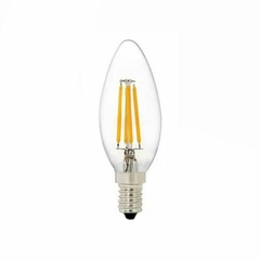Lâmpada Led Vela Filamento E14 4w Branco Quente 110v ou 220v