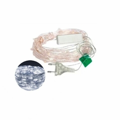 Fio De Fada 10mt 8 Função 100 Led Pisca Branco Frio Bivolt