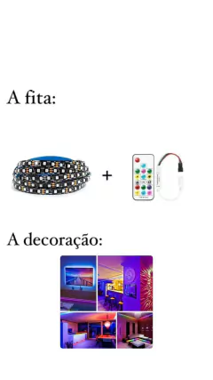 Fita Led 3535 Digital 12v 480 leds IP20 5m + Controlador PRETA na internet