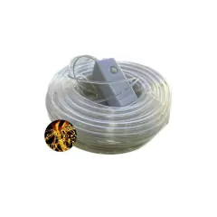 Mangueira Led C/ Fio De Fada 8 Funções IP65 Bivolt Branco Quente 10m