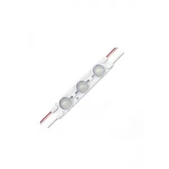 Módulo Injetado Led SMD 7025 mini c/ 3led 12v 1,5w Branco Quente 3000k-3500k