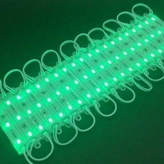 Módulo Injetado Led SMD 7020 c/ 3Led 12v 1,5w IP65 Verde