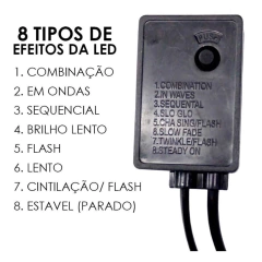 Controlador 8 Funções Para Mangueiras Led 12mm
