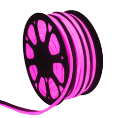 Mangueira Led Neon IP67 110v ou 220v Rosa 100m + 5 Conector