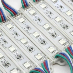 Módulo Resinado Led SMD 5050 RGB c/ 3Led 12V 0,72w IP65