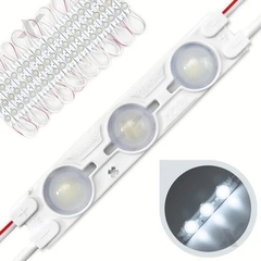 Módulo Injetado Led SMD 7025 Mini c/ 3led 12v 1,5w IP65 Branco Frio 6000k-6500k
