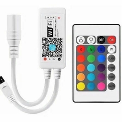 Controle + controladora Wi-fi RGB