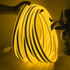 Mangueira Led Neon IP67 12V Amarelo 50m na internet
