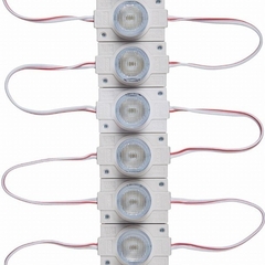 Módulo Injetado Led SMD 3030 c/ 1 led 12v 1,5w IP65 Mega Lente Branco Frio