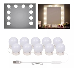 Kit 10 Luzes Lâmpada Led Camarim Para Espelho