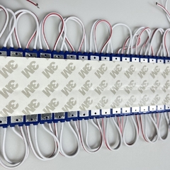 Módulo Injetado Led SMD 7025 Mini c/ 3led 12v 1,5w IP65 Azul