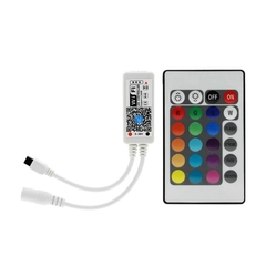 Controle + controladora Wi-fi RGB