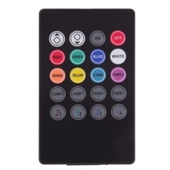 Controle+Controlador Sensor Rítmico Musical Fita Led Rgb 5050 3528
