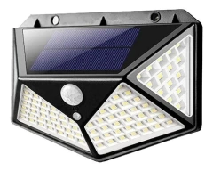 Luminária Solar 100 Led Com Sensor Jardim À Prova D'água - comprar online