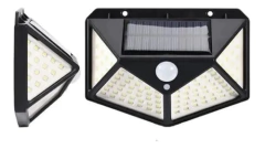 Luminária Solar 100 Led Com Sensor Jardim À Prova D'água na internet