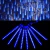 Tubo LED Chuva Meteoro Snowfall Azul Bivolt Impermeável - Center Comp Led