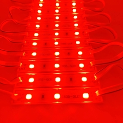 Módulo Injetado Led SMD 7020 c/ 3Led 12v 1,5w IP65 Vermelho