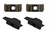 Perfil Embutir 2m Para 2 Fitas De Led 40x20mm Preto