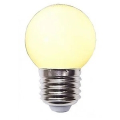 Lâmpada Led Bolinha 1w Branco Quente Bivolt