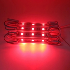 Módulo Injetado Led SMD 7020 c/ 3Led 12v 1,5w IP65 Vermelho