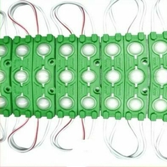 Módulo Injetado Led SMD 7025 Mini c/ 3led 12v 1,5w IP65 Verde
