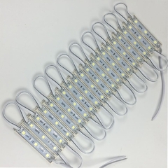 Módulo Injetado Led SMD 7020 c/ 3Led 12v 1,5w IP65 Branco Quente (3000k - 3500k)