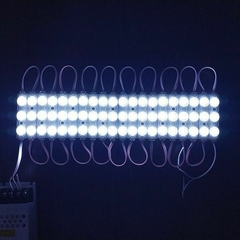 Módulo Injetado Led SMD 7025 Mini c/ 3led 12v 1,5w IP65 Azul