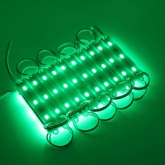 Módulo Injetado Led SMD 7025 Mini c/ 3led 12v 1,5w IP65 Verde
