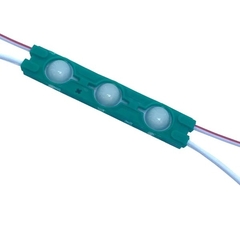 Módulo Injetado Led SMD 7025 Mini c/ 3led 12v 1,5w IP65 Verde
