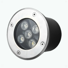 Balizador Led Chão 5w Branco Quente IP67 Bivolt