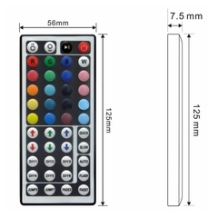 Controle e Controladora RGB Wifi 2 saida