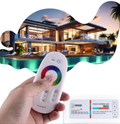 Controladora Rgb Fita Led Controle Sem Fio Touch