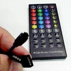 Controle rgb musical bluetooth+controlador com 2 saida