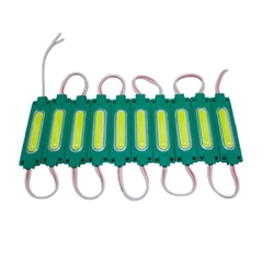 Módulo Injetado Cob Led 12v 2w c/ 9 leds ip65 Verde