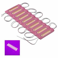 Módulo Injetado Cob Led 12v 2w c/ 9 leds ip65 Rosa