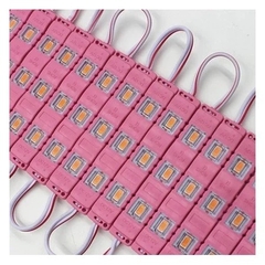 Módulo Injetado Led SMD 7025 Mini c/ 3led 12v 1,5w IP65 Rosa