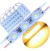 Módulo Injetado Led SMD 7025 mini c/ 3led 12v 1,5w Branco Quente 3000k-3500k